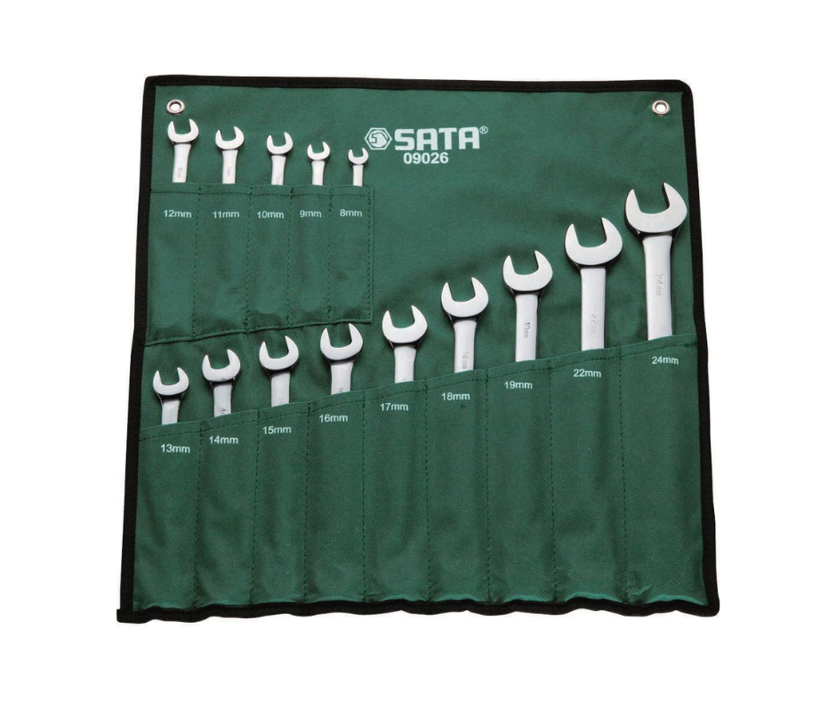 SATA - 14-Piece Metric Combination Wrench/Spanner Set 8mm-24 mm - ST09026SJ
