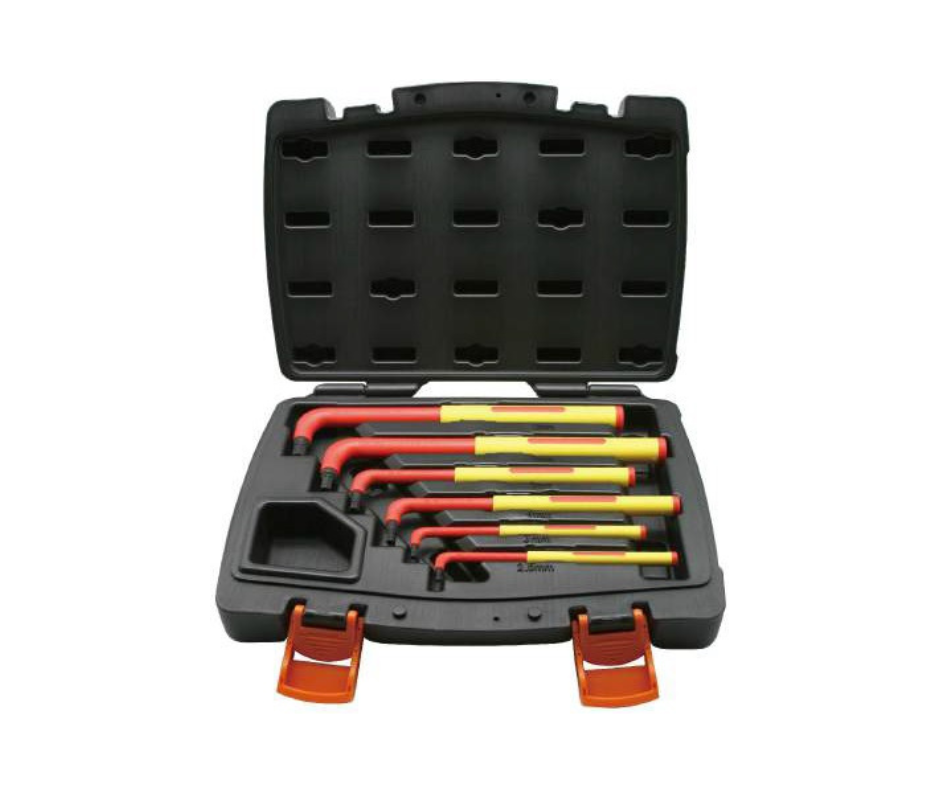 Tower Tools - 6 Pcs VDE Extra Long Hex Key Set - VDE-6