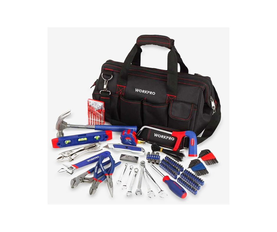 WORKPRO - Cloth Tool Box 16" With Tools Full 156 Pcs - W009036