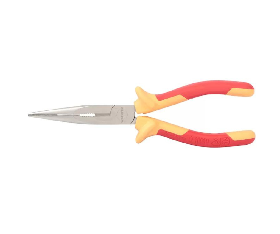 WORKPRO -  VDE Insulated Long Nose Pliers 200mm - W095001