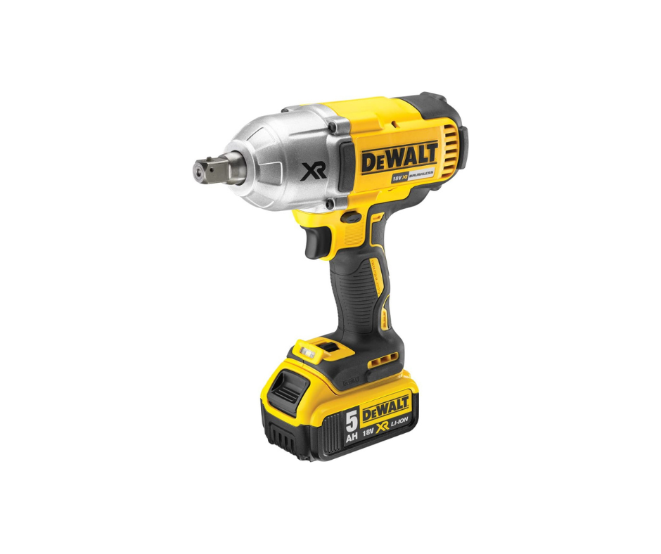 DeWalt - 18V Cordless Brushless 5.0Ah Impact Wrench 950Nm Max Torque - DCF899P2-GB