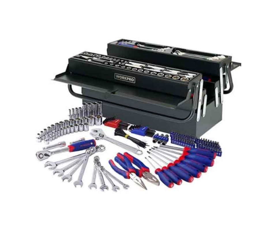 WORKPRO - Tool Box With Tool Set 183Pcs - W009038