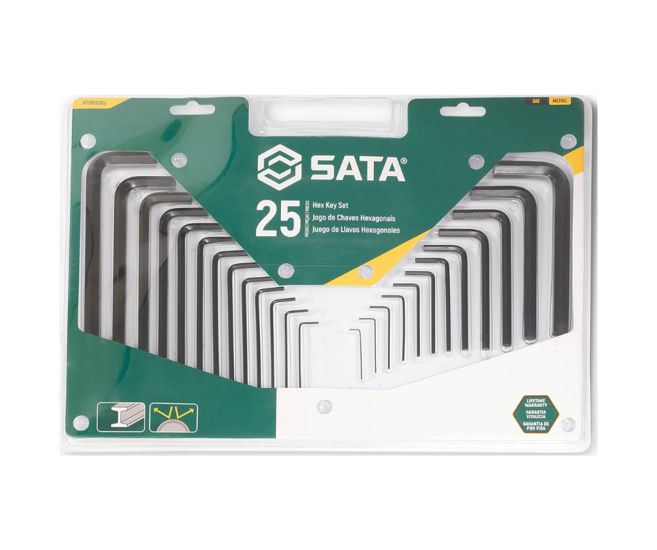 SATA - 25 Pieces Metric/SAE Hex Key Set - ST09120SJ