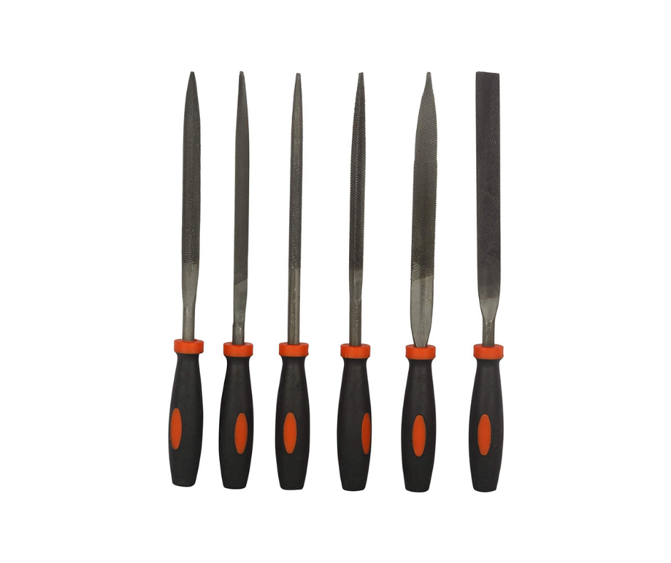 Black+Decker - Steel Needle File Set for Wood & Plastic 6 Pieces 174mm - BDHT22148